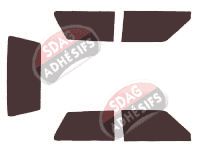 Kit film teinté Fiat Uno 3 portes (1983 - 1993)