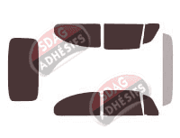 Kit film teinté Volkswagen Beetle (1) 2 portes (1965 - 1989)