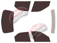 Kit film teinté Citroën Xantia 5 portes (1993 - 2002)