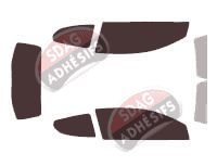 Kit film teinté Alfa Romeo Mito 3 portes (2008 - 2018)
