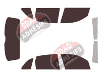 Kit film teinté Audi Q5 (1) 5 portes (2008 - 2016) Kit film teinté Audi Q5 (1) 5 portes (2008 - 2016)