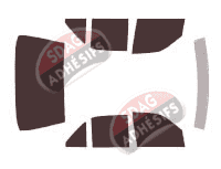 Kit film teinté Mercedes-Benz Classe S (2) Courte Berline 4 portes (1991 - 1998)