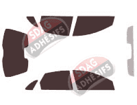 Kit film teinté Citroën C5 (1) (phase 1) 5 portes (2001 - 2004)