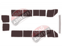 Kit film teinté Nissan Interstar (1) Long 5 portes (1997 - 2011) Kit film teinté Nissan Interstar (1) Long 5 portes (1997 - 2011)