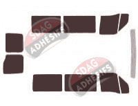 Kit film teinté Nissan Interstar (1) Court 5 portes (1997 - 2011)