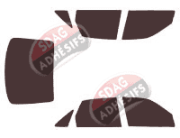 Kit film teinté Opel Vectra (A) Berline 4 portes (1988 - 1995)