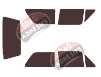 Kit film teinté Volkswagen Golf (2) 3 portes (1983 - 1987) Kit film teinté Volkswagen Golf (2) 3 portes (1983 - 1987)