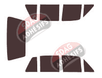 Kit film teinté Volkswagen Golf (2) 5 portes (1983 - 1987) Kit film teinté Volkswagen Golf (2) 5 portes (1983 - 1987)