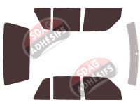 Kit film teinté Volkswagen Golf (2) 5 portes (1987 - 1992) Kit film teinté Volkswagen Golf (2) 5 portes (1987 - 1992)