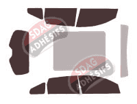 Kit film teinté Nissan Grand Qashqai (1) 5 portes (2008 - 2014)