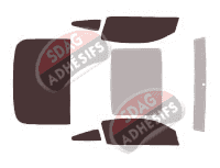 Kit film teinté Ford Mustang (5) Coupe 2 portes (2009 - 2015)