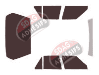 Kit film teinté Renault R 11 5 portes (1983 - 1989) Kit film teinté Renault R 11 5 portes (1983 - 1989)