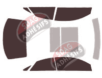 Kit film teinté Mercedes-Benz Classe E (4) Coupe 2 portes (2009 - 2017)