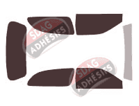 Kit film teinté Nissan Almera (1) 3 portes (1995 - 2000)