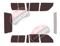 Kit film teinté Lexus LX (1) 5 portes (1995 - 1998)