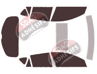 Kit film teinté Mazda 3 (2) 5 portes (2009 - 2014)