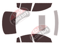 Kit film teinté Mazda 3 (2) Berline 4 portes (2009 - 2013)
