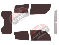 Kit film teinté Mitsubishi Pajero (4) Court 3 portes (2006 - 2011) Kit film teinté Mitsubishi Pajero (4) Court 3 portes (2006 - 2011)