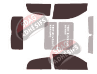 Kit film teinté Lancia Ypsilon (2) 3 portes (2003 - 2011)