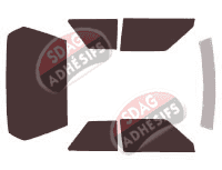 Kit film teinté Renault R 11 3 portes (1983 - 1989) Kit film teinté Renault R 11 3 portes (1983 - 1989)