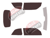 Kit film teinté Saab 9.3 (1) Cabriolet 2 portes (1994 - 2003)