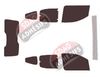 Kit film teinté Fiat Qubo (1) Fiorino 5 portes (depuis 2008)