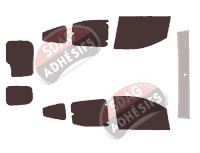 Kit film teinté Fiat Qubo (1) Fiorino 6 portes (depuis 2008)
