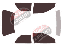 Kit film teinté Suzuki Swift (3) 3 portes (1994 - 2003) Kit film teinté Suzuki Swift (3) 3 portes (1994 - 2003)