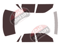 Kit film teinté Toyota Camry (2) Berline 4 portes (1987 - 1991)