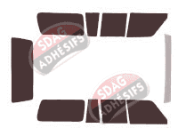 Kit film teinté Toyota Land Cruiser (5) 5 portes (1981 - 1989) Kit film teinté Toyota Land Cruiser (5) 5 portes (1981 - 1989)