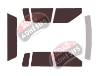 Kit film teinté Cadillac Deville (12) Berline 4 portes (1985 - 1988)