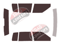 Kit film teinté Cadillac Deville (13) Berline 4 portes (1989 - 1993)