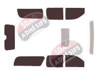 Kit film teinté Cadillac Escalade (3) ESV 5 portes (2006 - 2014)