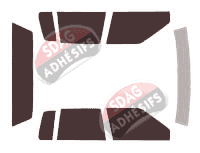 Kit film teinté Cadillac Fleetwood (1) Brougham Berline 4 portes (1985 - 1993)