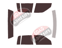 Kit film teinté Cadillac Seville (3) Berline 4 portes (1986 - 1991)
