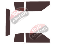 Kit film teinté Cadillac Deville (13) Coupé 2 portes (1990 - 1994)