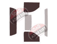 Kit film teinté Chevrolet 1500-2500-3500 (6) Standard Cab Pick-up 2 portes (2007 - 2014)