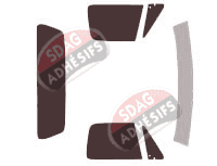 Kit film teinté Dodge D & W Pick-up 2 portes (1972 - 1989)