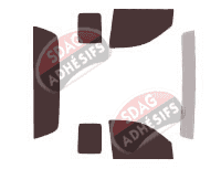 Kit film teinté Dodge Dakota (3) Club Cab Pick-up 2 portes (2005 - 2013)