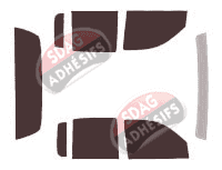 Kit film teinté Dodge Dakota (2) Quad Cab Pick-up 4 portes (1997 - 2004)
