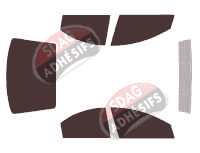 Kit film teinté Dodge Neon (2) Berline 4 portes (2000 - 2005)