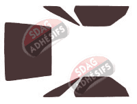 Kit film teinté Dodge Daytona Coupé 2 portes (1990 - 1993)