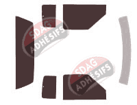 Kit film teinté Gmc Sonoma (2) Extended Cab Pick-up 2 portes (1994 - 2004)