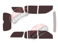 Kit film teinté Gmc Envoy (2) XL 5 portes (2004 - 2009)