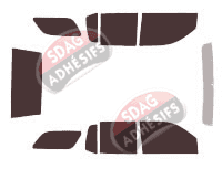 Kit film teinté Gmc Envoy (2) XUV 5 portes (2004 - 2009)