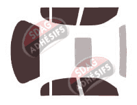 Kit film teinté Lincoln Continental (9) Berline 4 portes (1996 - 2002)