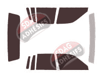 Kit film teinté Lincoln Town Car (2) Berline 4 portes (1990 - 1994)