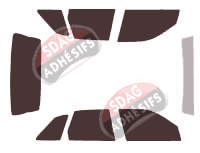 Kit film teinté Seat Ibiza (2) 5 portes (1993 - 1999) Kit film teinté Seat Ibiza (2) 5 portes (1993 - 1999)