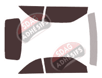 Kit film teinté Audi A4 (2) Cabriolet 2 portes (2000 - 2006) Kit film teinté Audi A4 (2) Cabriolet 2 portes (2000 - 2006)