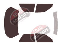 Kit film teinté Acura Integra (2) Berline 4 portes (1989 - 1993)